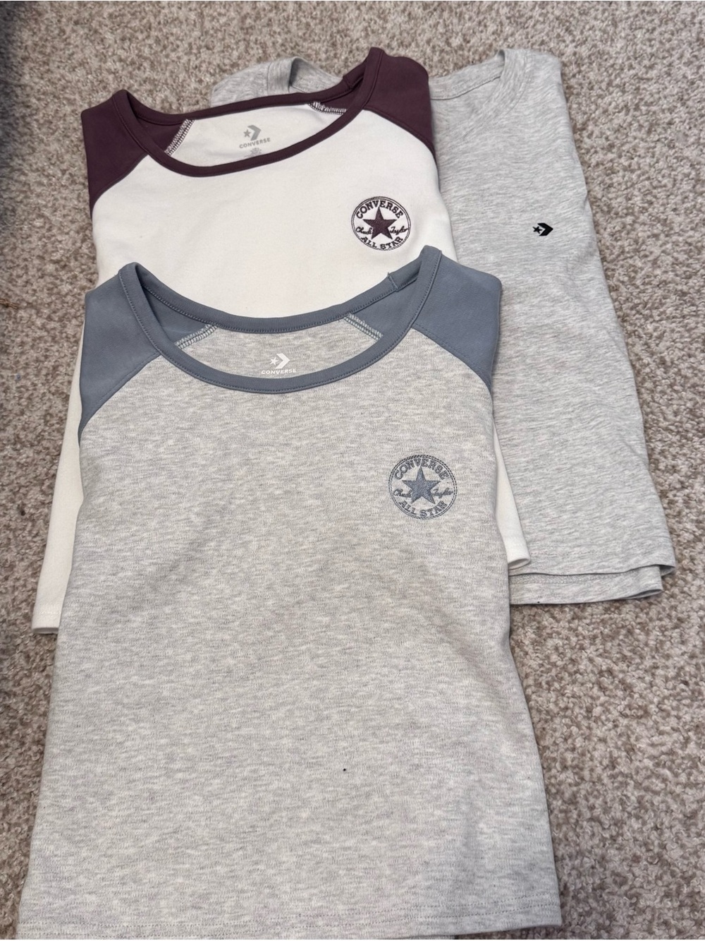 3 crop top Converse Shirts